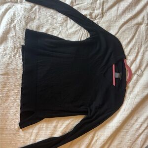 Matty M Black Long Sleeve Crewneck Sweater